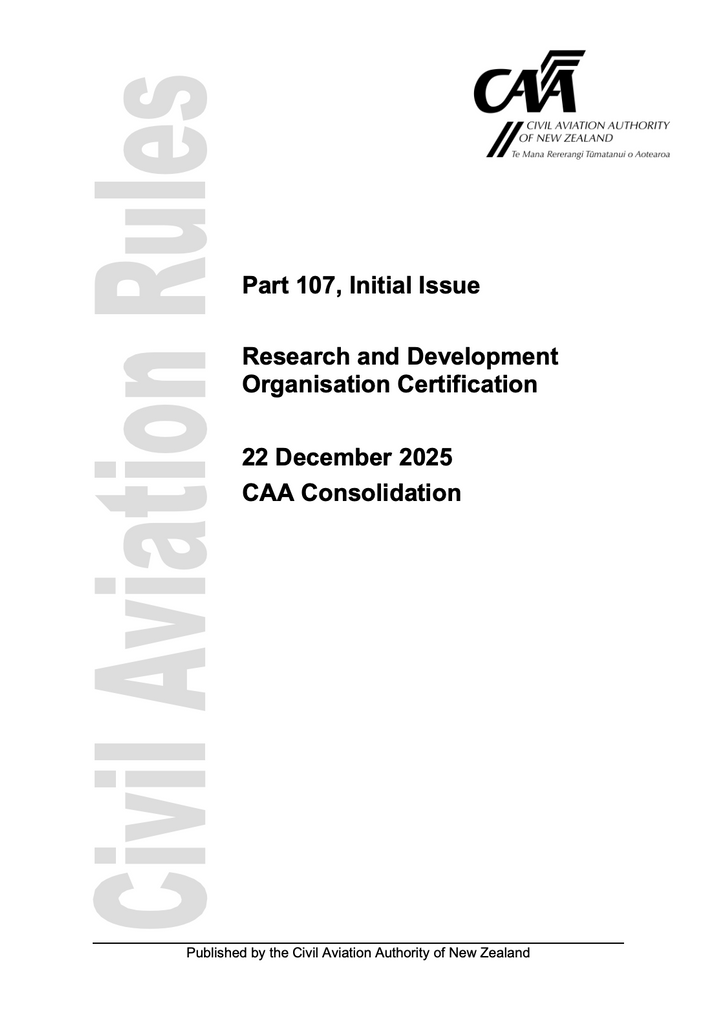 CAA - A5 Rule Part 107