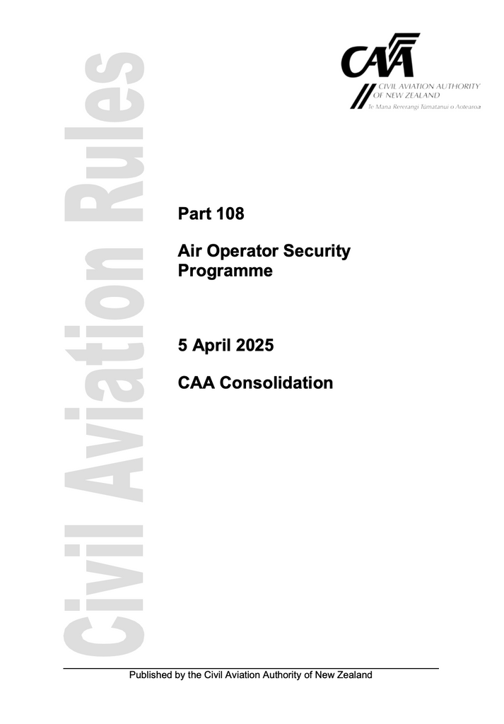 CAA - A5 Rule Part 108