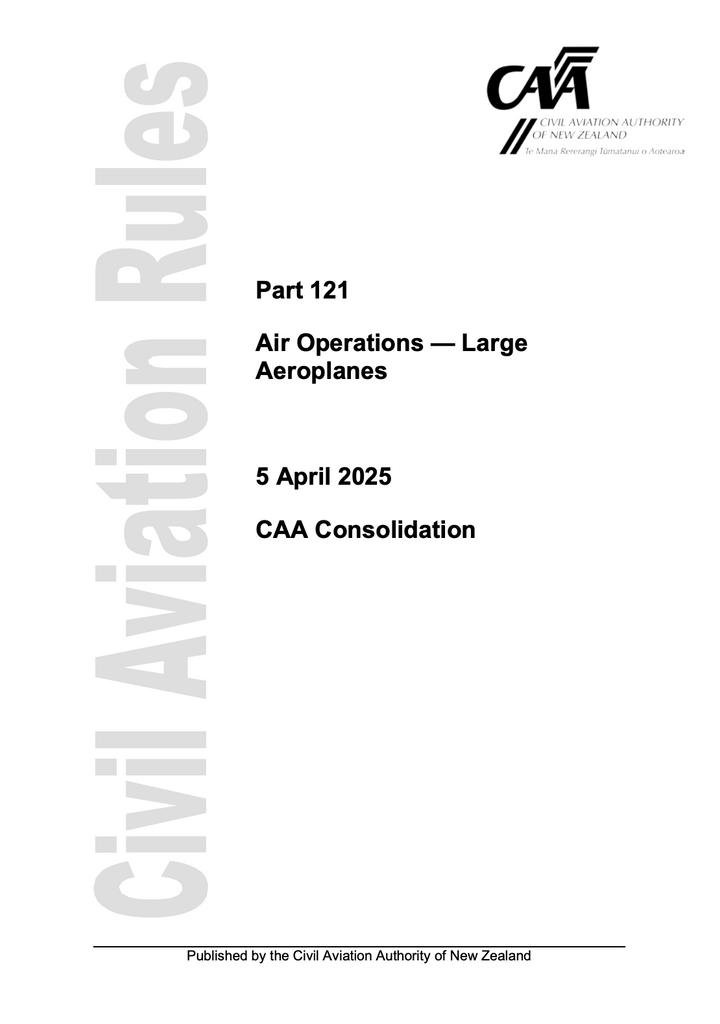 CAA - A5 Rule Part 121