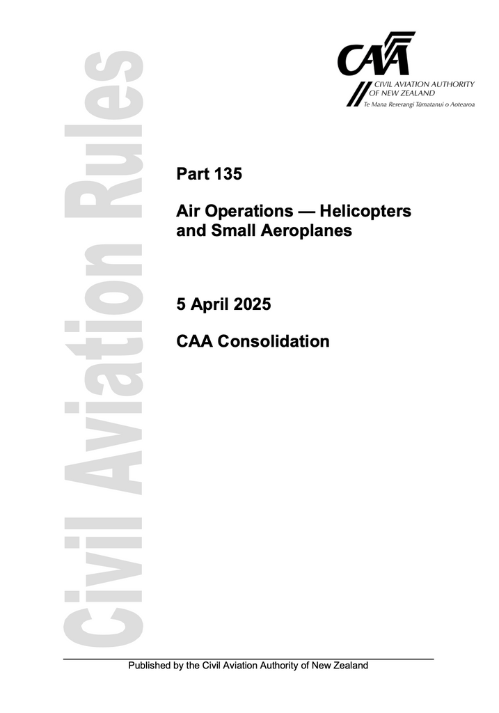 CAA - A5 Rule Part 135