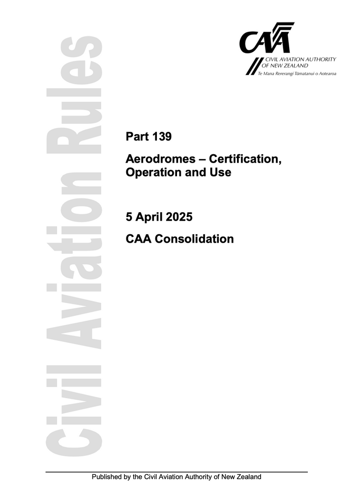 CAA - A5 Rule Part 139