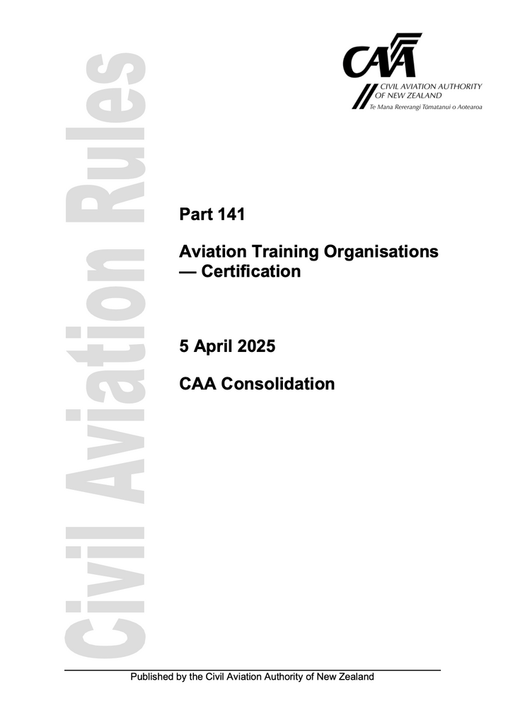 CAA - A5 Rule Part 141