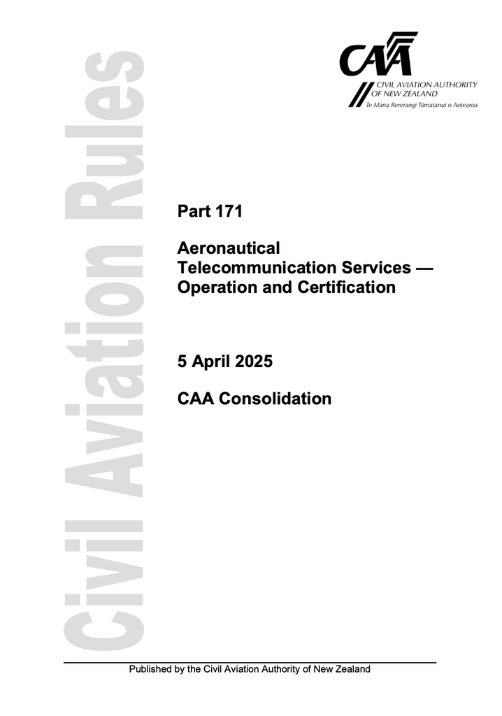 CAA - A5 Rule Part 171