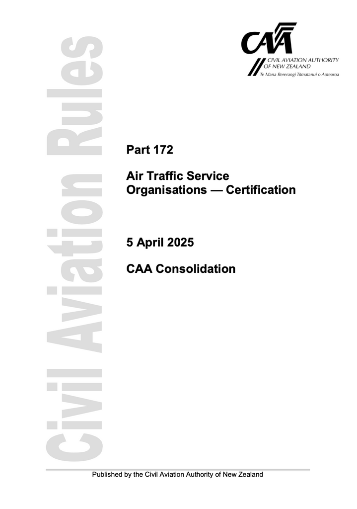 CAA - A5 Rule Part 172