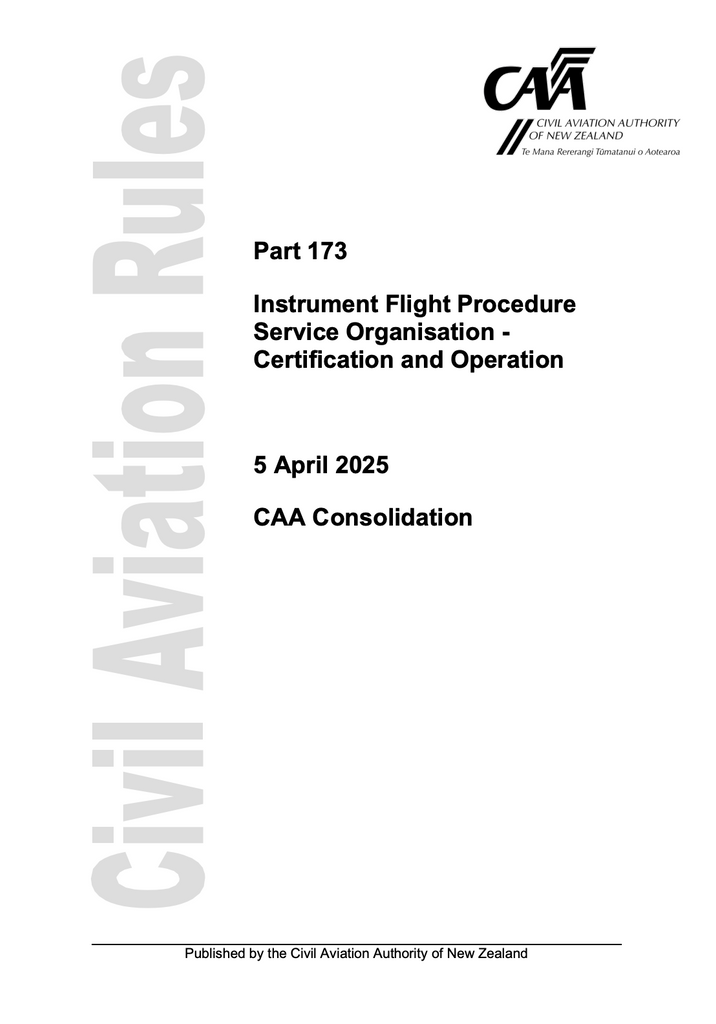 CAA - A5 Rule Part 173