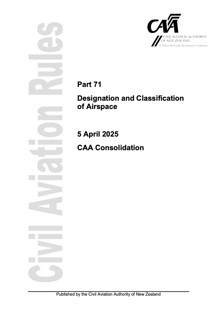 CAA - A5 Rule Part 71