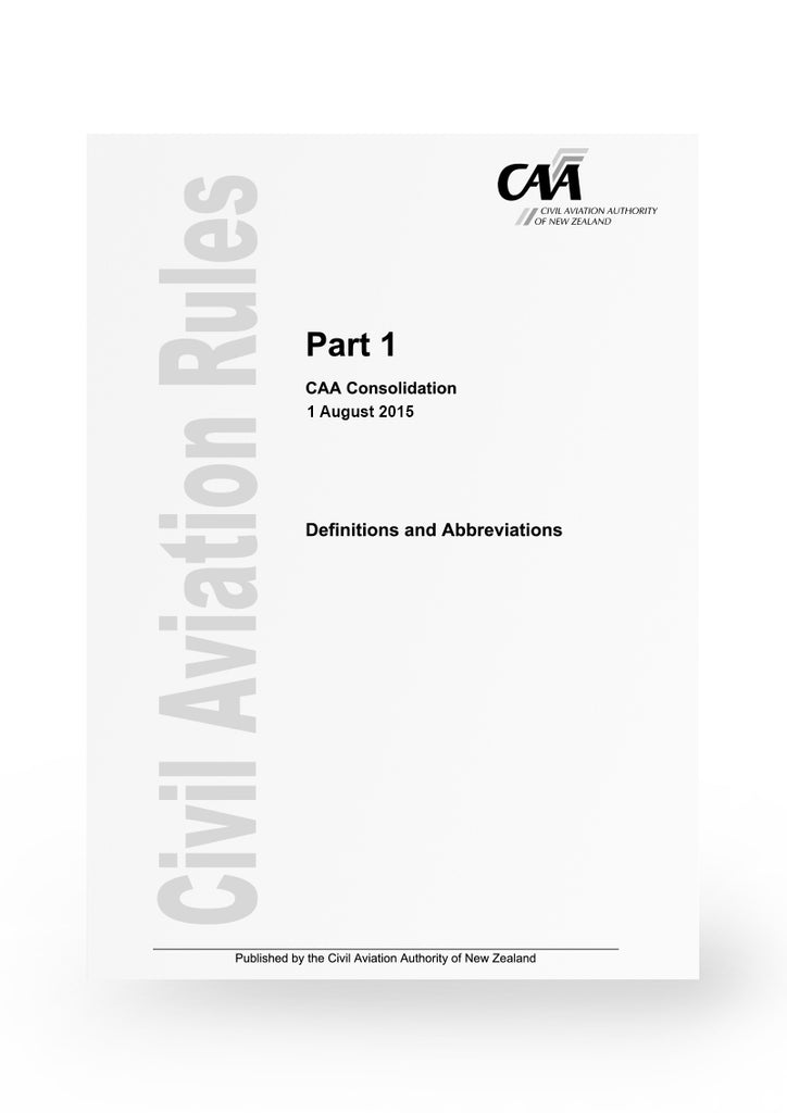 Caa Regulation Tree CAA Rule Parts - Amendments Effective 10th March 2017